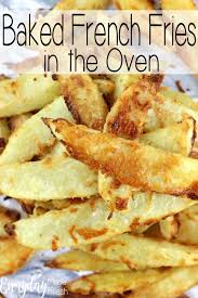 baked french fries in the oven