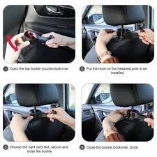 Car Seat Headrest Hook With Mobile