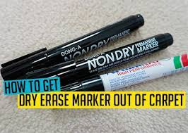 how to get dry erase marker out of carpet