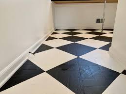 to paint over tile or linoleum floors