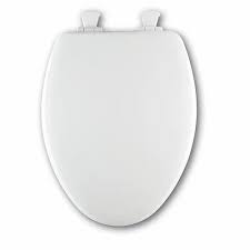 White Oval Shape Toilet Seat Cover