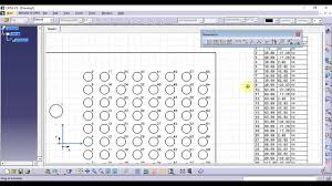 Catia Tutorial In Tamil 146 Hole Dimensions Table Dimensions Drafting