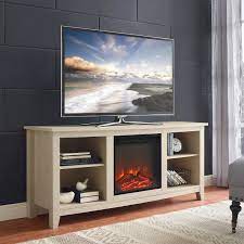 toro rustic fireplace tv stand