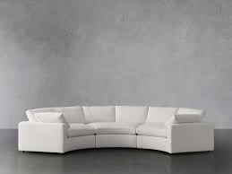 beale three piece curved sectional arhaus