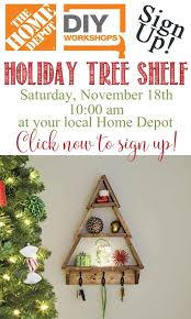 Holiday Tree Shelf With Diy Home Depot