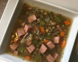1 hour smoky ham and lentil soup recipe