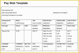 44 Free Pay Stub Template With Calculator