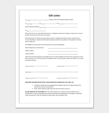 32 best gift letter templates and
