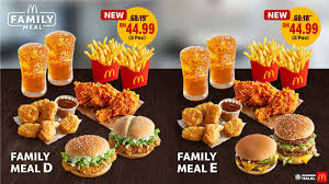 The fast food chain sells food items like hamburgers, cheeseburgers, french fries, chicken, sandwiches, desserts, drinks etc. Mcdonald S Family Meals Two New Choices Youtube