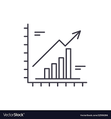 Growth Chart Line Icon Concept Growth Chart