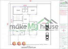 Buy 75x75 House Plan 75 By 75 Front