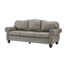 Artful Living Design Macimo 81 In Rolled Arm 3 Seater Sofa In Grey