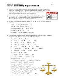 Hmwk Balancing Equations 1