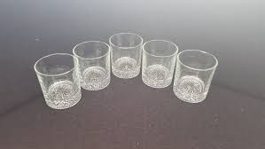Pressed Glass Tumbler Glasses