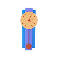 3d Render Bulova Plank Pendulum Clock