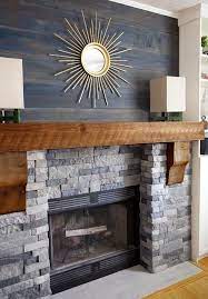 brick wall fireplace unique