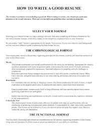 Resume Good Job Resume Examples For High School Example Of