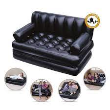 Rubber Air Sofa Cum Bed Color Black