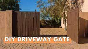 diy driveway gate ideas our top 15 you
