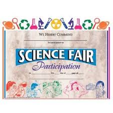 Science Fair Participation Certificate Va572 Pack Of 30