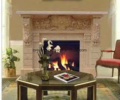 Fireplace Mantel Natural Stone Beige