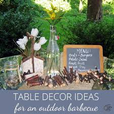 outdoor table decoration ideas rustic