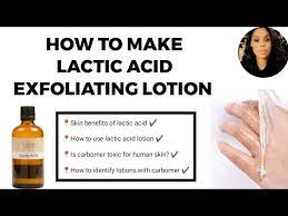 diy lactic acid lotion