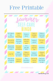 2021 is the year to take care of yourself. Printable Summer Self Care Bingo How To Do Yoga Self Care Care