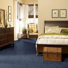 blue carpet bedroom decor