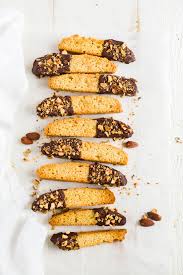 Crunchy almond biscotti that's studded with chopped almonds and baked till golden brown. Best Almond Biscotti Recipe Paleo Gluten Free What Molly Made