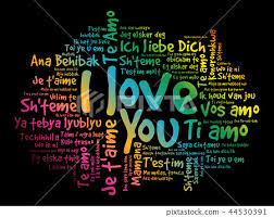 love words i love you in all