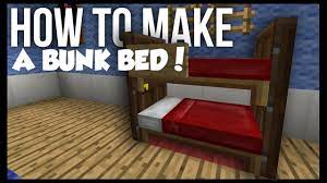 how to make a bunk bed in minecraft