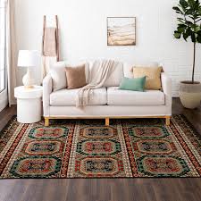 blue indoor oriental area rug