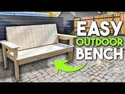 Outdoor Bench Using Wood