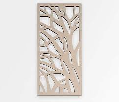 wooden shape tree branch lace panel