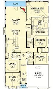 Elegant House Plan For Narrow Lot