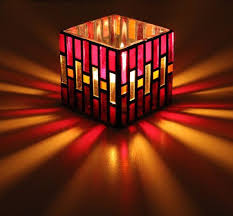 Stained Glass Mosaic Candle Holder