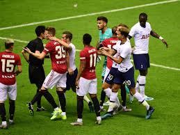 Man utd get the mandatory at least one pen every game v spurs but still get annihilated. Man Utd 2 1 Tottenham Result Angel Gomes Scores Late Winner As United Are Victorious Mirror Online