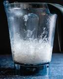 How do you crush ice in a mixer?