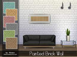 the sims resource painted brick wall