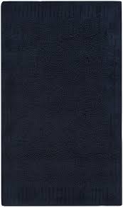 resort plush bath mat set of 2 in navy