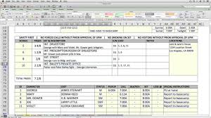 Casper Spreadsheet Template Makes Call Sheets And