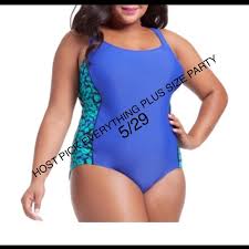 Teal Blue Swim Suit By Catalina Plus 2x Nwot