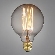 5 Extra Large Globe Shaped Edison Light Bulb 40w E26 Light Bulbs Lighting