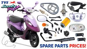 tvs scooty pep spare parts s in