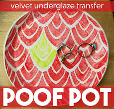 Velvet Underglaze Transfer Poof Pot Amaco Brent