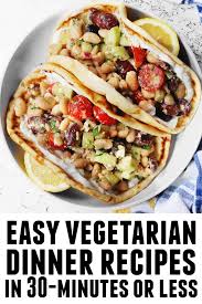 easy vegetarian dinner recipes for