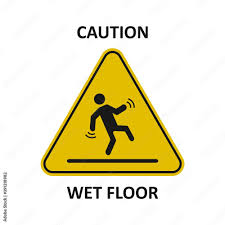 caution wet floor sign warning sign