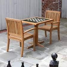 Outdoor Chess Table Country Casual Teak
