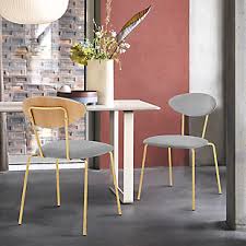 Sold as a set of four, this set of metal chairs is perfect beautify your dining room and start transforming it for your better. Neo Modern Gray Velvet And Gold Metal Leg Dining Room Chairs Set Of 2 Ashley Furniture Homestore